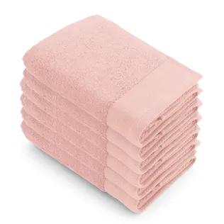 Walra Soft Cotton Handdoek 50x100 cm 550gram  Roze - 6 stuks