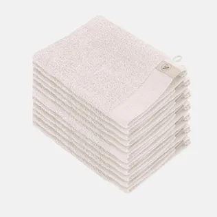 Walra Soft Cotton Washandjes 16 x 21 550gram Kiezel Grijs - 12 stuks