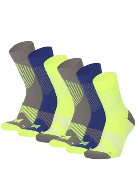 Xtreme Compressiesokken Quarter 6-pack Multi Yellow