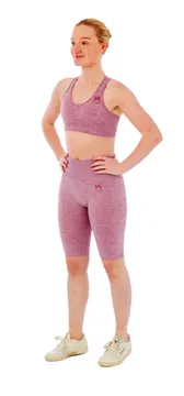 Xtreme Sportswear Dames Sportset - Korte Sportlegging + Sporttop -  Roze