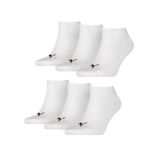 Puma Sneakersokken 6-pack Wit