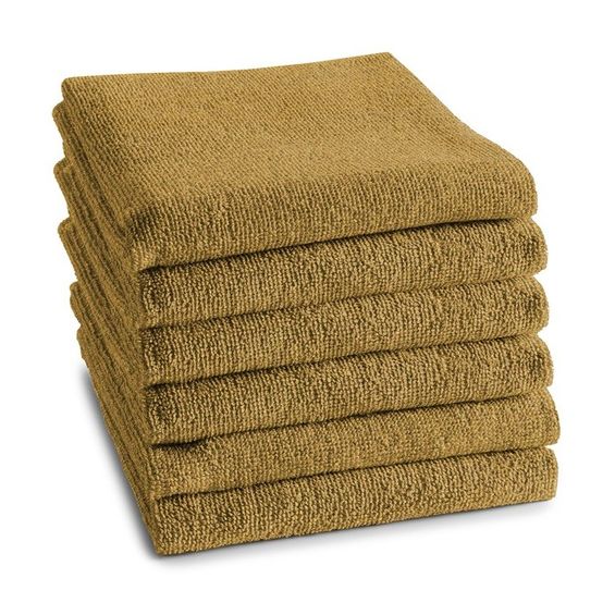 DDDDD Keukendoek Logo Oker - 6 stuks