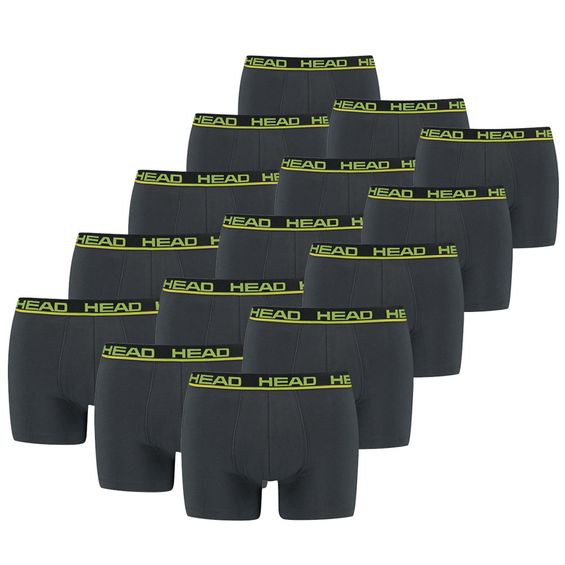 Head Boxershorts Basic 15-pack Phantom / Lime Punch