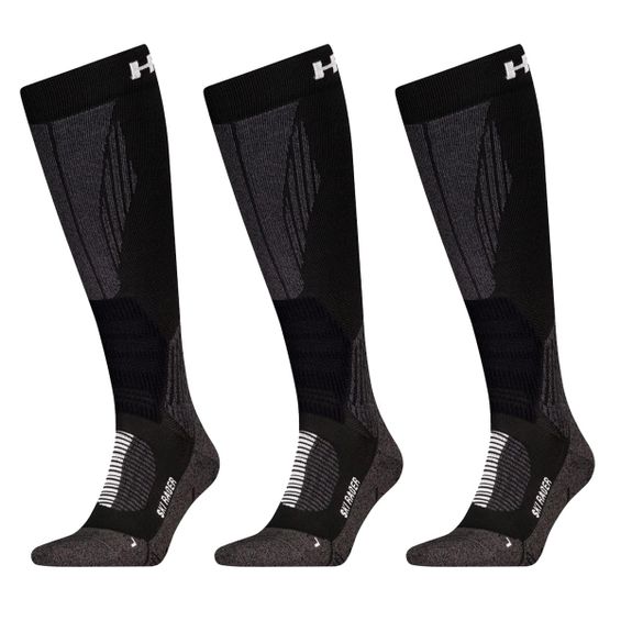 HEAD Skisokken Racer Kneehigh 3-pack Zwart