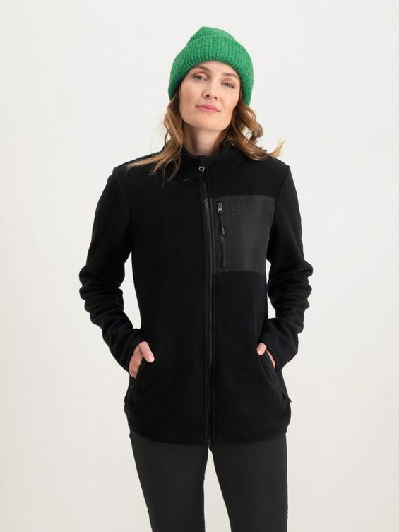 Poederbaas Four Seasons Fleece Vest Dames Zwart