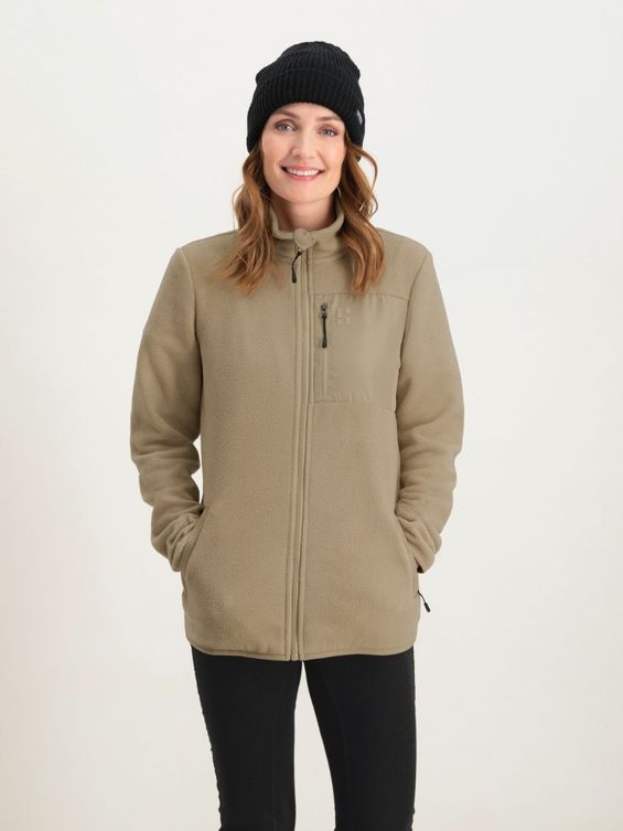 Poederbaas Four Seasons Fleece Vest Dames Zand