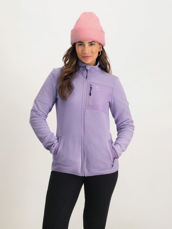 Poederbaas Four Seasons Fleece Vest Dames Lila