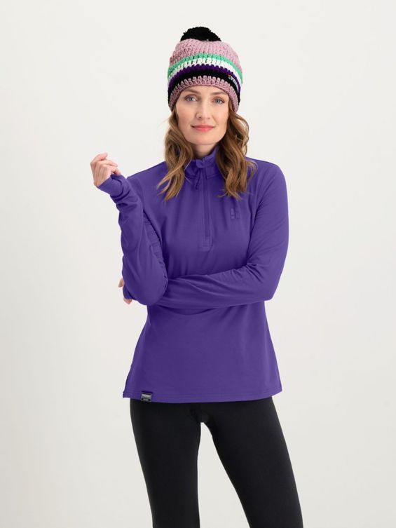 Poederbaas Midlayer Pully Dames Four Seasons Lightweight Paars