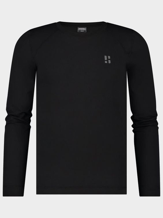 Poederbaas Thermoshirt Heren Lightweight Zwart