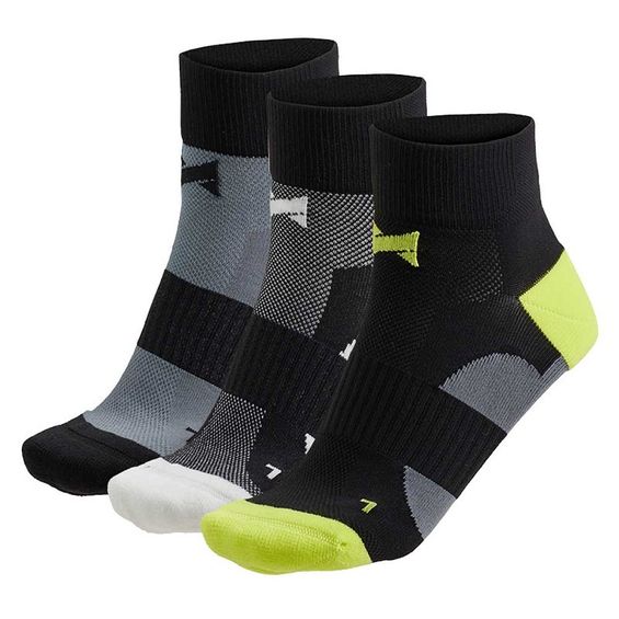 Xtreme Fietssokken Quarter 3-pack Multi Black