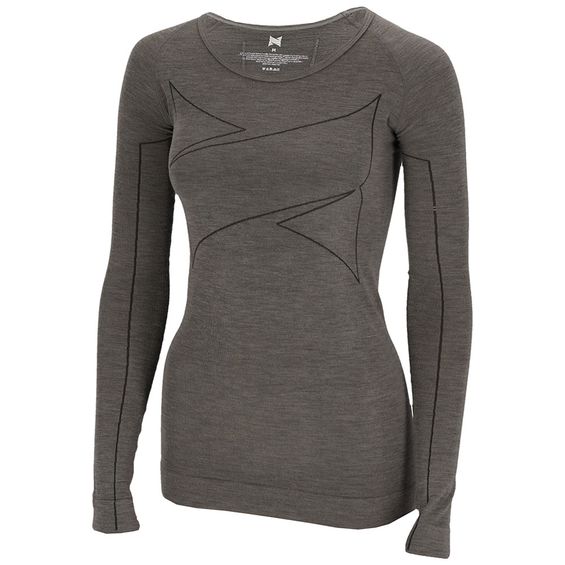 Xtreme Thermoshirt Dames Merino Wol Grey Melange