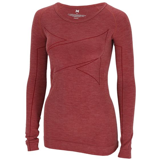 Xtreme Thermoshirt Dames Merino Wol Red Melange