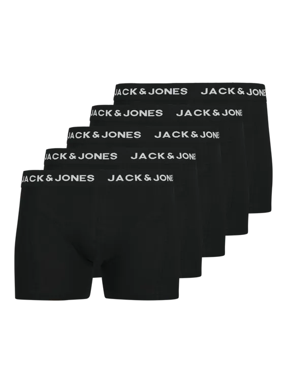Jack & Jones Boxershorts JACANTHNONY Trunks 5-pack Black