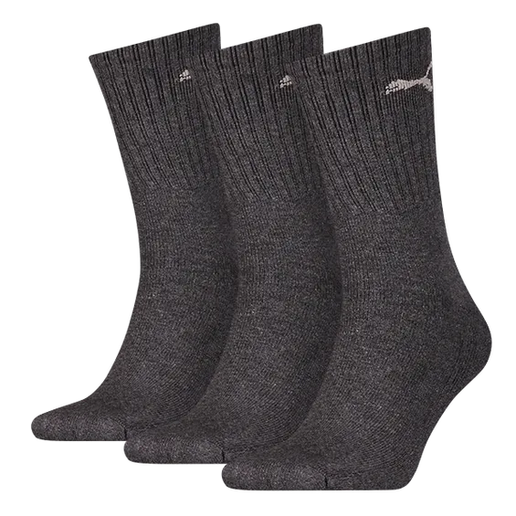Puma Sportsokken Antraciet 3-pack