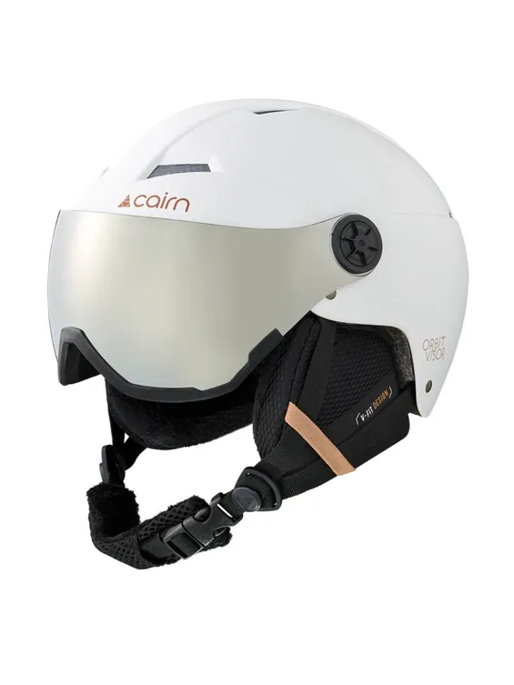 Cairn Skihelm met Vizier Orbit Visor Mat White Coffee