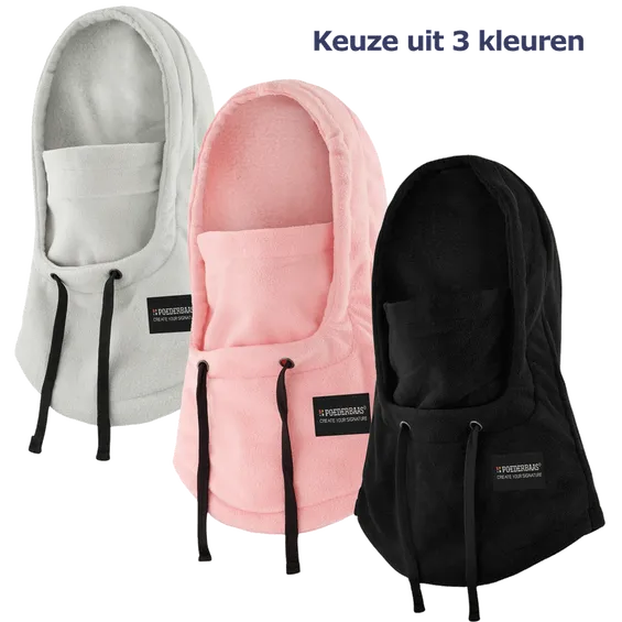 Poederbaas Balaclava Fleece - Keuze uit 3 kleuren