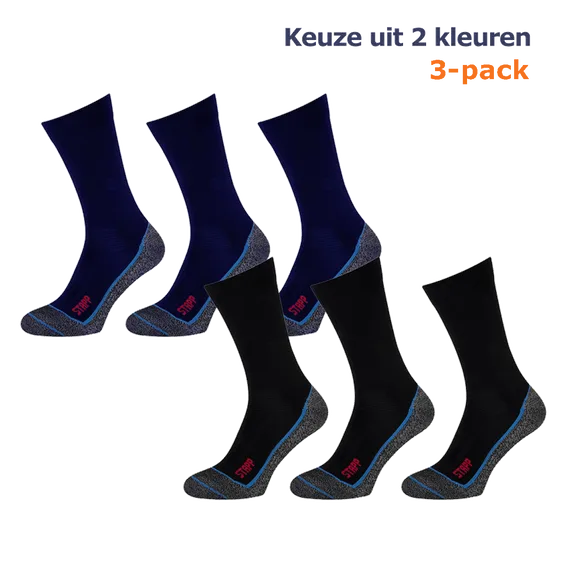 STAPP Wandelsokken Techno Boston Cool 3-pack - Keuze uit 2 kleuren