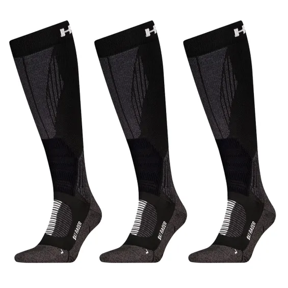 HEAD Skisokken Racer Kneehigh 3-pack Zwart