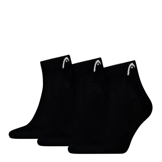 HEAD Quartersokken Training 3-pack Zwart