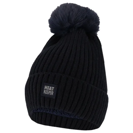 Heatkeeper Thermo Muts met Pompon Dames Navy