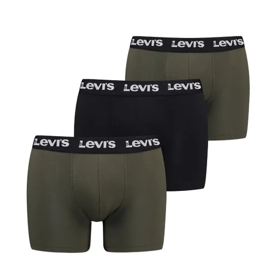 Levi's Boxershorts Repeat Logo 3-pack Khaki