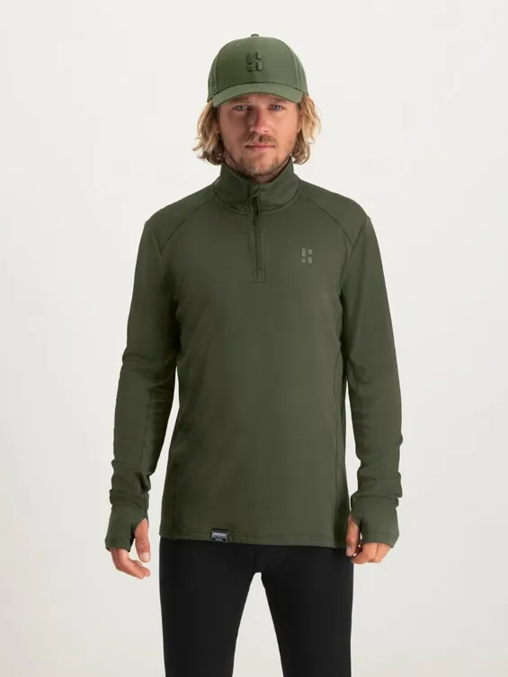 Poederbaas Midlayer Pully Heren Four Seasons Lightweight Groen