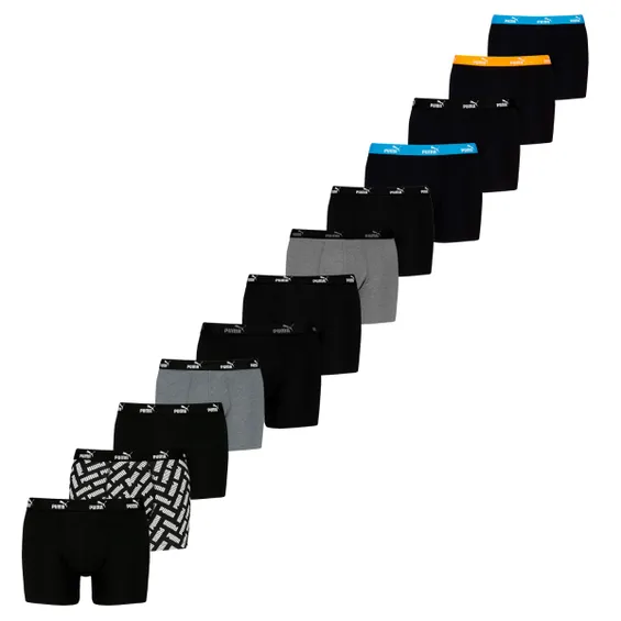 Puma Boxershorts Promo 12-pack Black Combo