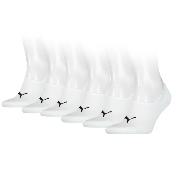 Puma Footies High Cut 6-pack Unisex Wit