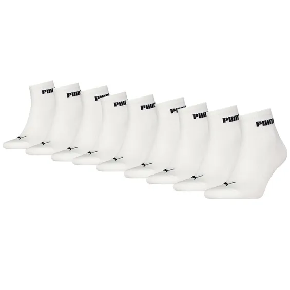 Puma Quartersokken Cushioned New Generation 9-pack Wit