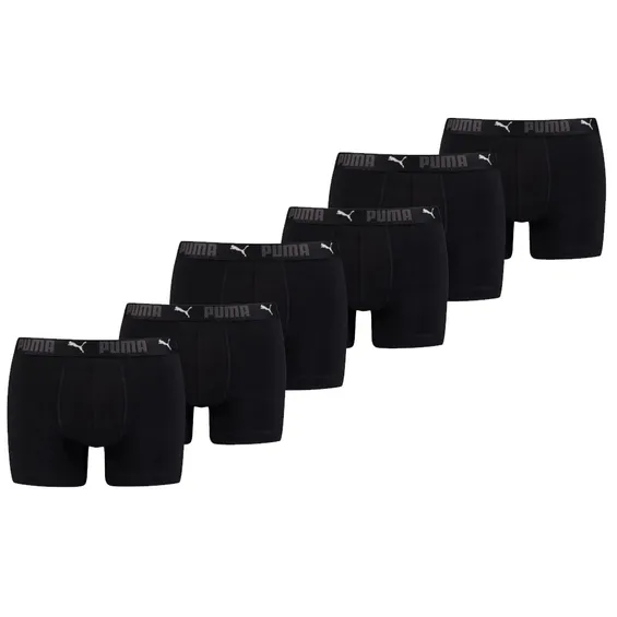 Puma Sport Boxershorts Katoen 6-pack Zwart