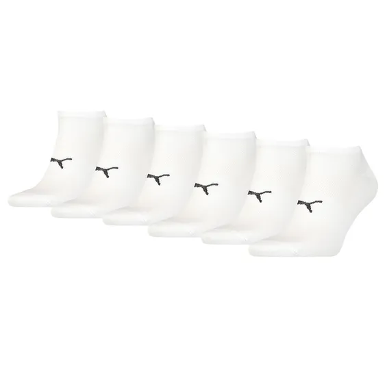 Puma Sport Sneakersokken Light 6-pack Wit