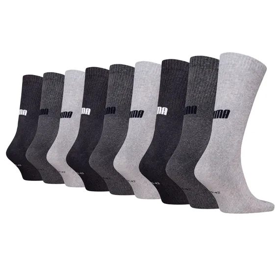 Puma Sportsokken Cushioned New Generation 9-pack Grey Melange