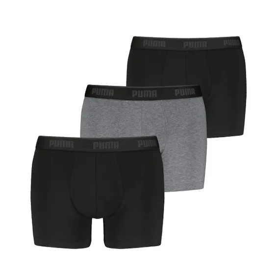Puma Boxershorts Everyday 3-pack Black / Grey
