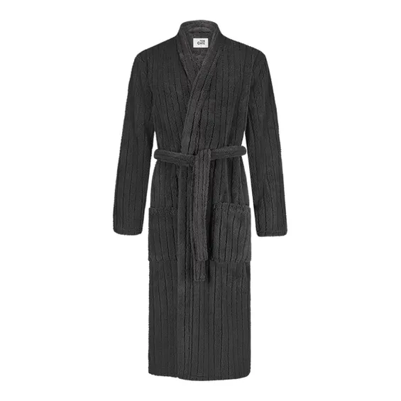 Ten Cate Badjas Heren Stripe Antraciet