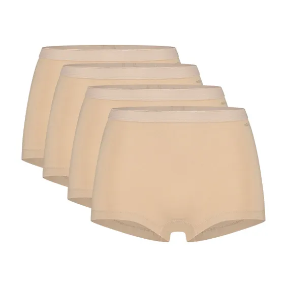 Ten Cate Basics Organic Cotton Stretch Short 4-pack Beige