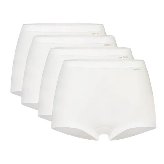 Ten Cate Basics Organic Cotton Stretch Short 4-pack Wit