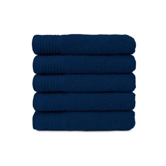 The One Handdoek Deluxe 50x100  550 gr Donker Navy  (5 stuks)
