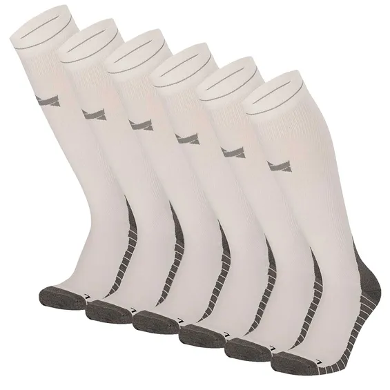 Xtreme Compressie Sokken Hardlopen 6-pack Multi White