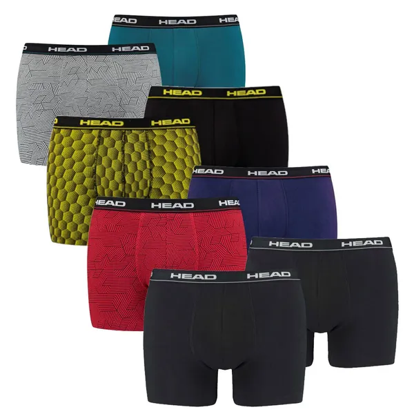 Head 841001001 Boxershorts voor heren, 8 stuks