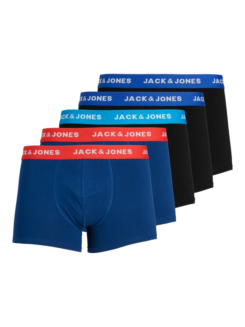 Jack & Jones Boxershorts voor heren, verpakking van 5 stuks, in de maten XS tot XXL, L